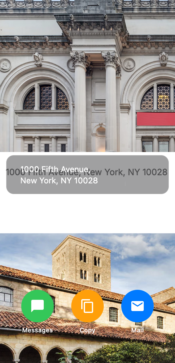 Address text recognized